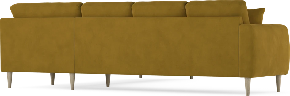 Eden - Hörnsoffa, 3+3-sits - Gul