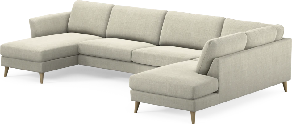 Bridge - 3-sits soffa med schäslong vänster och divan höger - Beige