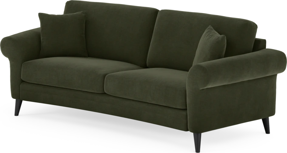 Eden - 2,5-sits soffa svängd - Grön