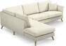 Eden - 2,5-sits soffa med divan - Vit