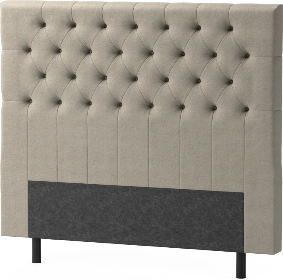 Delux Pikerad XL - Sänggavel, 90-210 cm - Beige