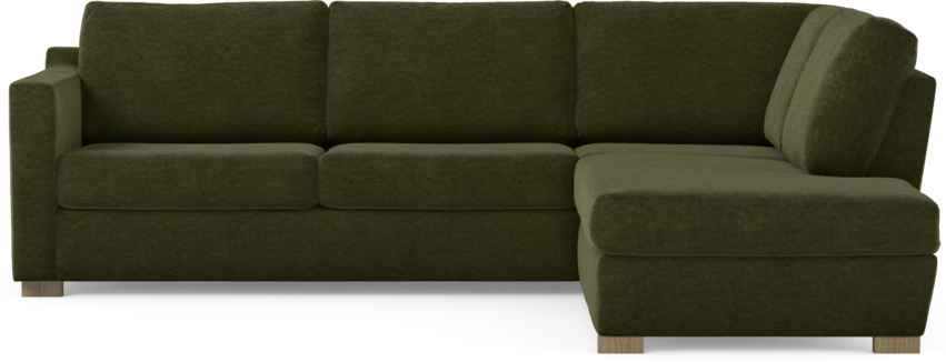 Friday - 2,5-sits soffa med divan höger - Grön