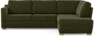 Friday - 2,5-sits soffa med divan höger - Grön