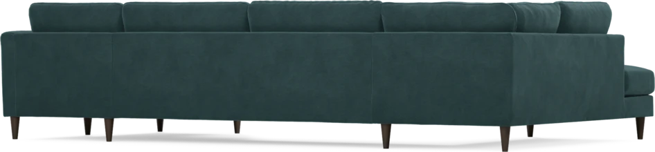 Bridge - 3-sits soffa med divan vänster och schäslong höger - Blå