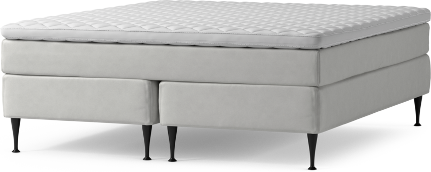 Delux Sense - Kontinentalsäng, dubbelsäng med bäddmadrass och sängben