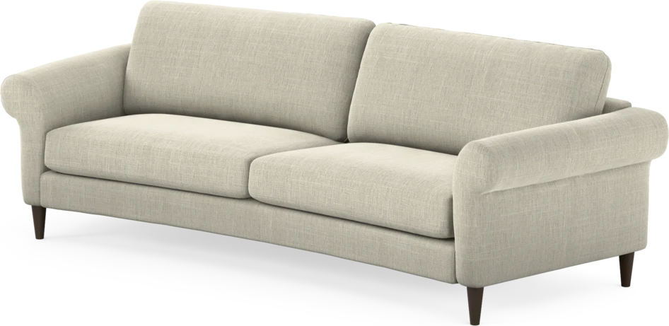 Bridge - 3-sits soffa svängd - Beige