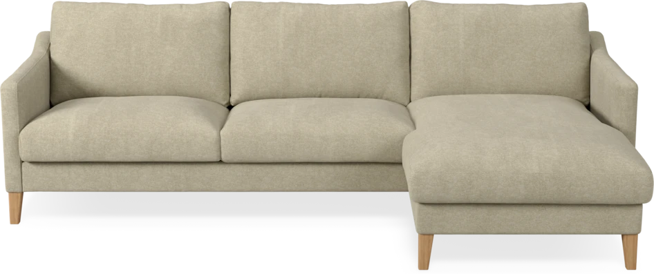 Winston - 3-sits soffa med schäslong, vändbar - Beige