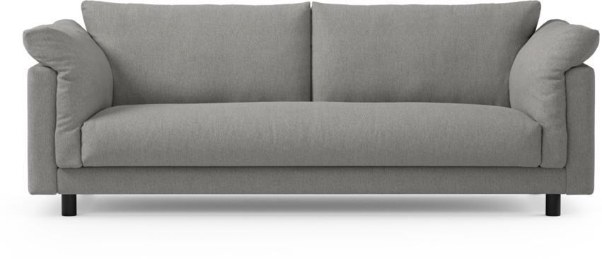 Cherrie - 3-sits soffa, hel dyna, fast klädsel - Grå