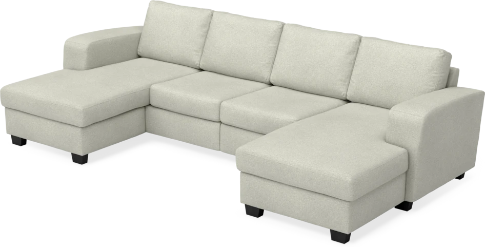 Friday - 2-sits soffa med två schäslonger - Beige