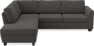 Friday - 2,5-sits soffa med divan vänster - Grå