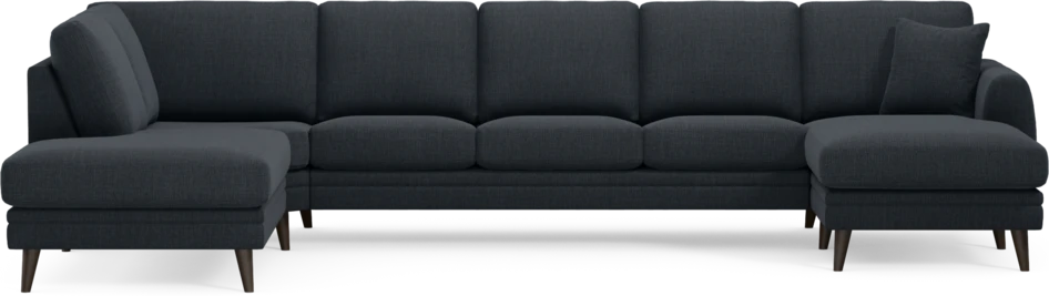 Eden - 3-sits soffa med divan vänster och schäslong höger - Blå
