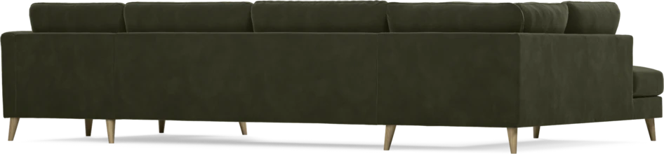 Bridge - 3-sits soffa med divan vänster och schäslong höger - Grön