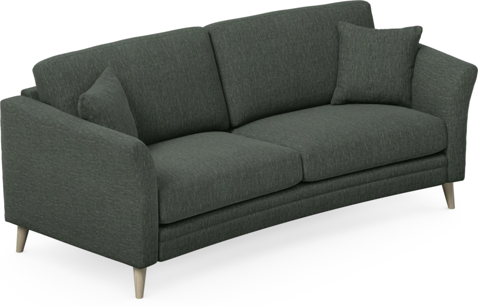 Eden - 2,5-sits soffa svängd - Grön