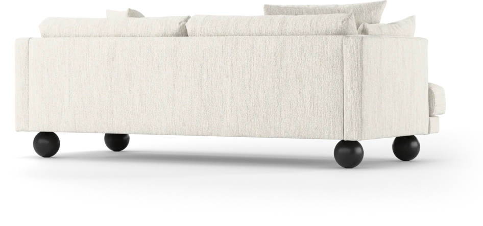 Harper - 3-sits soffa, hel dyna - Vit