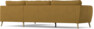 County - 2,5-sits soffa med divan höger - Gul