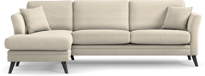 Eden - 2,5-sits soffa med schäslong - Beige