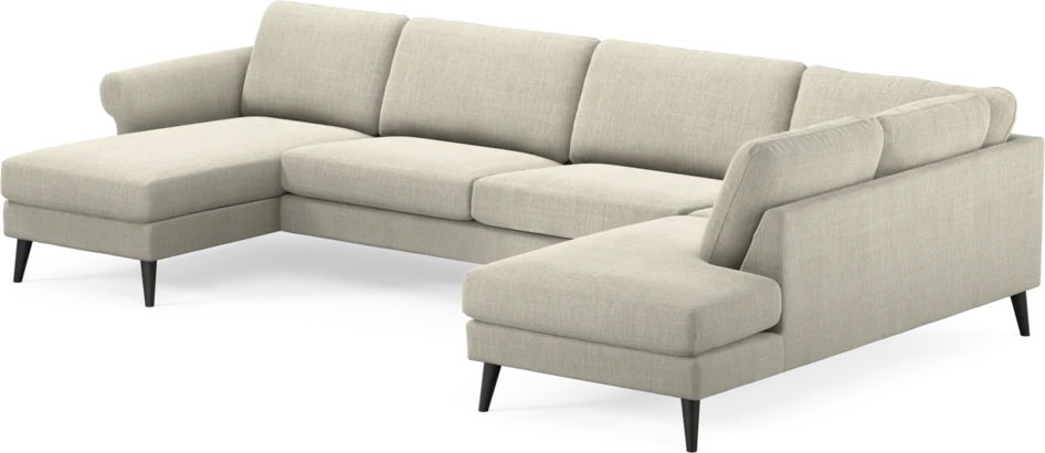 Bridge - 3-sits soffa med schäslong vänster och divan höger - Beige