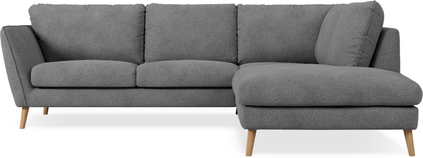 Madison - 2-sits soffa med divan höger - Vit
