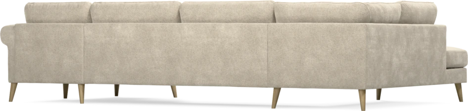 Bridge - 3-sits soffa med divan vänster och schäslong höger - Beige