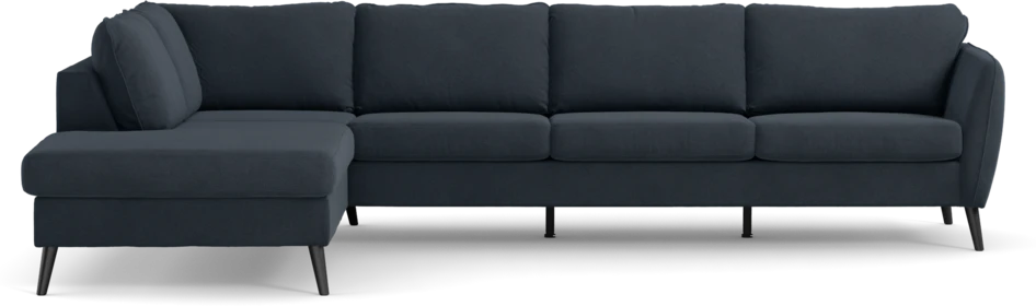 County - 3-sits soffa med divan vänster - Blå