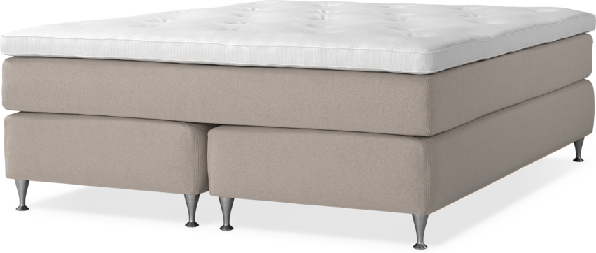 Delux Sense - Kontinentalsäng, dubbelsäng med bäddmadrass - Beige