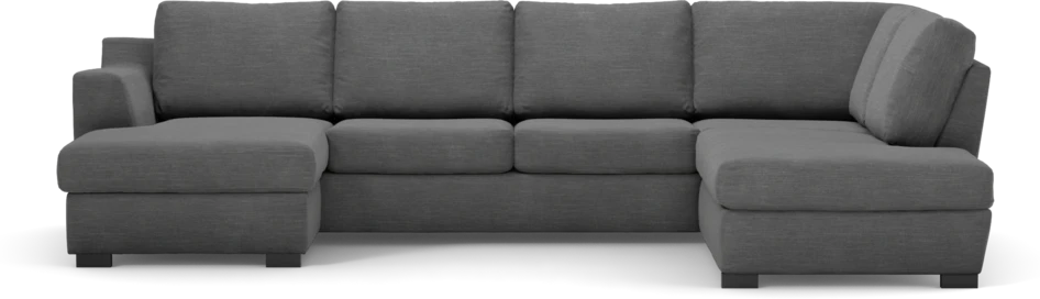 Friday - 3-sits soffa med schäslong vänster och divan höger - Grå
