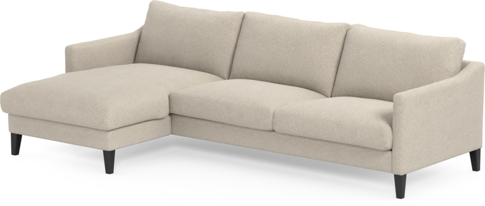 Winston - 3-sits soffa med schäslong, vändbar - Beige
