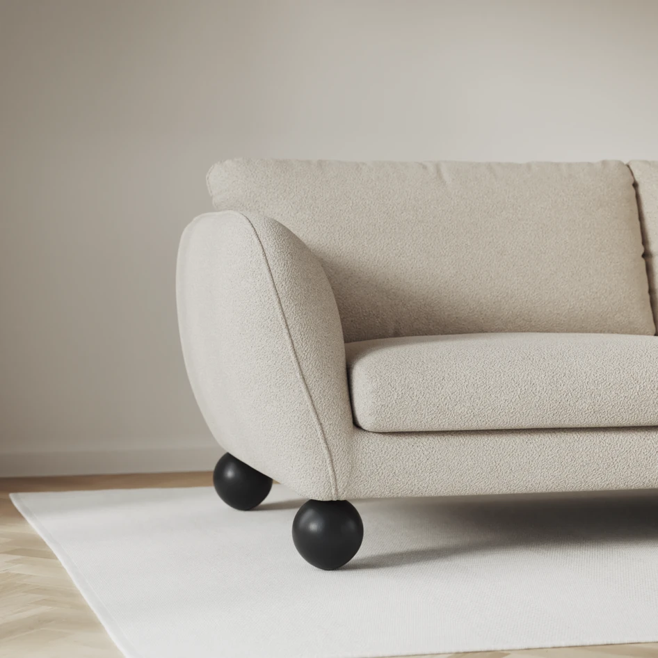 Madison Lux - Hörnsoffa med schäslong höger - Beige