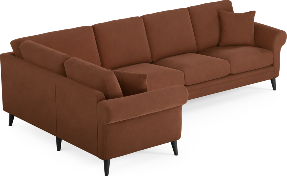 Eden - Hörnsoffa, 1+3-sits - Orange