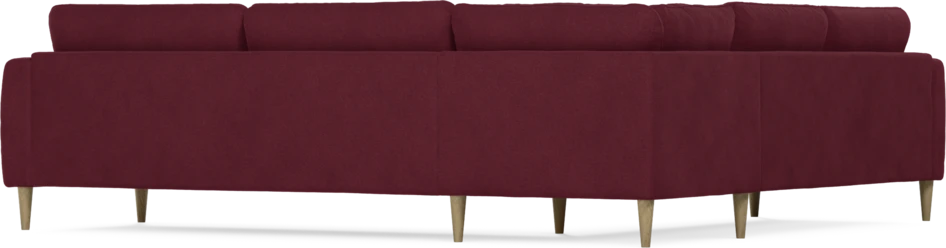 Bridge - Hörnsoffa, 2+3-sits - Röd