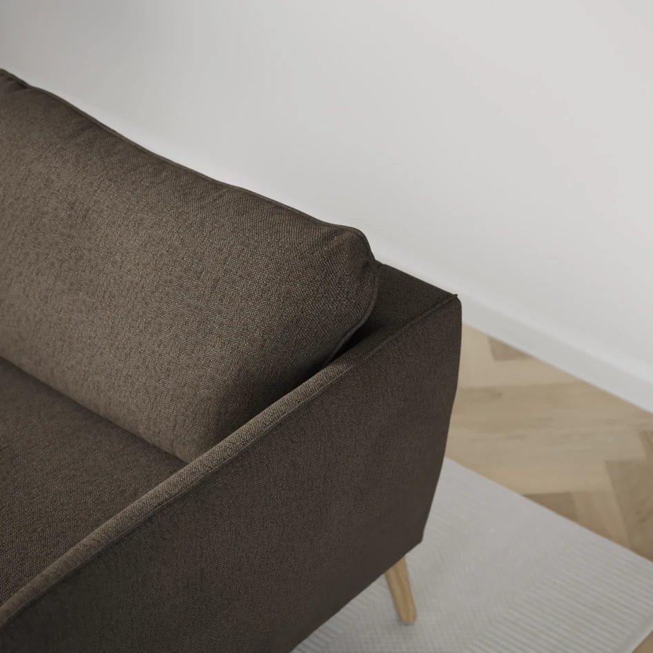 County - 3-sits soffa - Brun