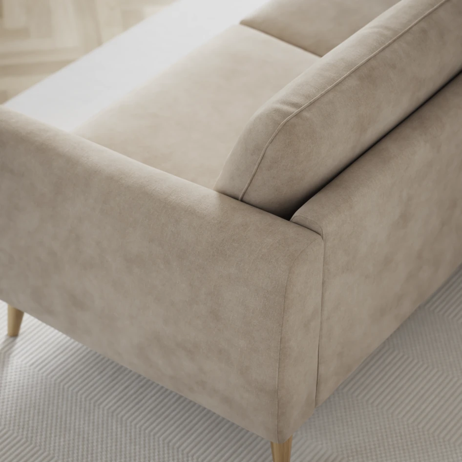 Bridge - 3-sits soffa med schäslong vänster och divan höger - Beige