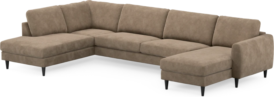 Bridge - 3-sits soffa med divan vänster och schäslong höger - Beige