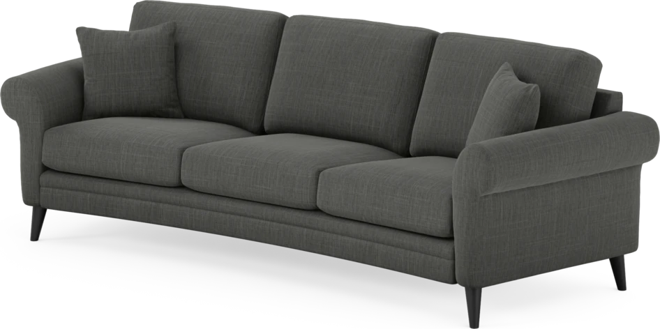 Eden - 3-sits soffa svängd - Grå
