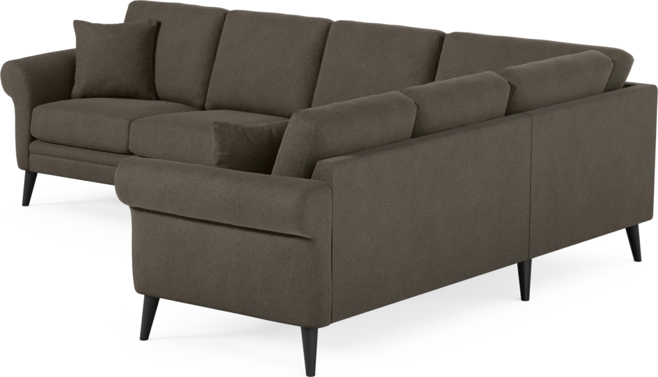 Eden - Hörnsoffa, 3+2-sits - Brun