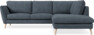 Madison Lux - 2-sits soffa med divan höger - Vit