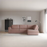 Friday - 2,5-sits soffa med divan höger - Rosa