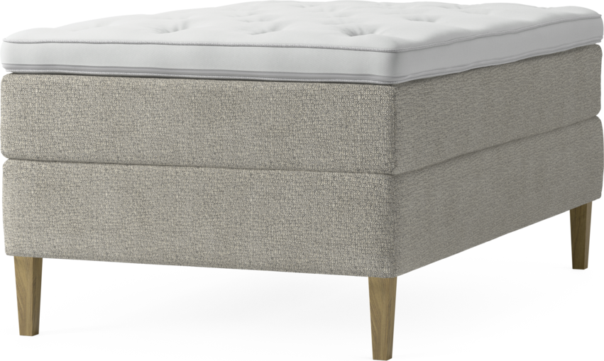 Delux Dream - Kontinentalsäng, enkelsäng 120 cm med bäddmadrass och sängben