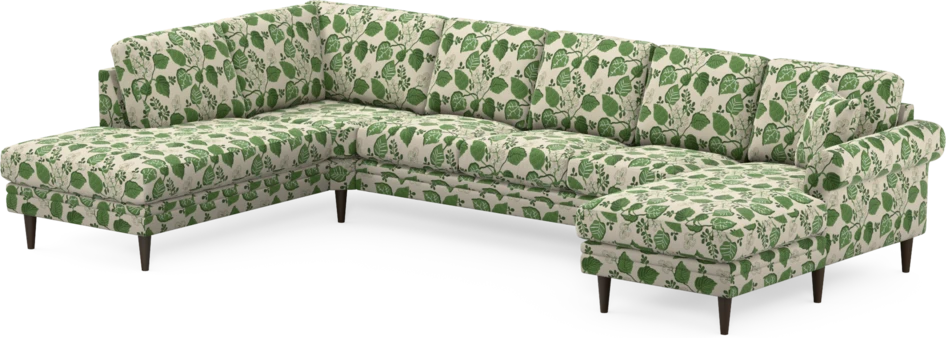 Eden - 3-sits soffa med divan vänster och schäslong höger - Flerfärgad