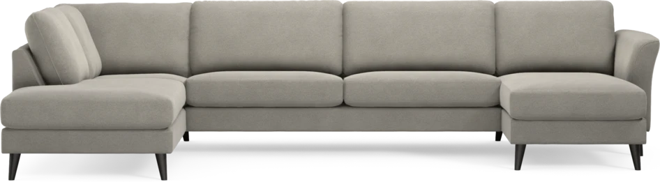 Bridge - 3-sits soffa med divan vänster och schäslong höger - Grå