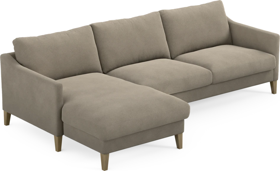 Winston - 3-sits soffa med schäslong, vändbar - Beige