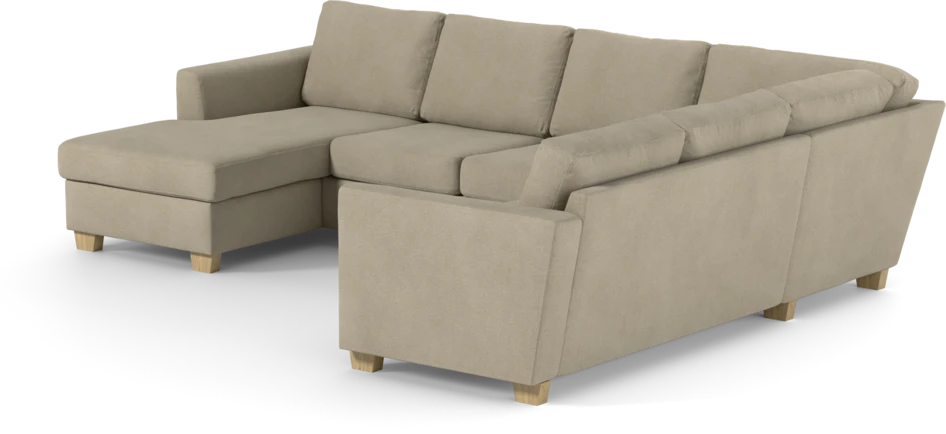 Friday - Hörnsoffa, 3+2-sits med schäslong vänster - Beige