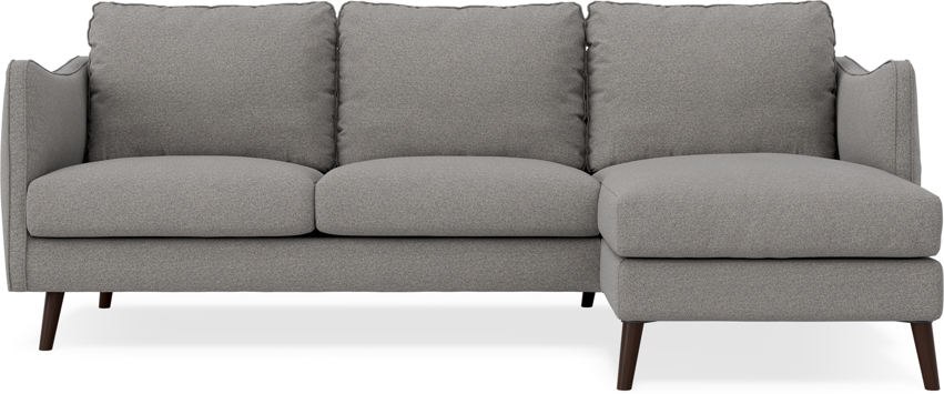 Madison Lux - 2-sits soffa med schäslong höger - Grå
