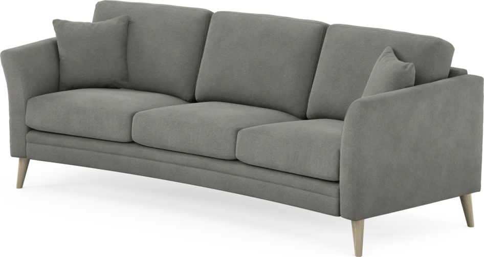 Eden - 3-sits soffa svängd - Grå
