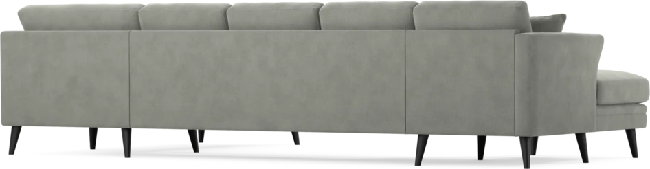 Eden - 3-sits soffa med schäslong vänster och divan höger - Grå