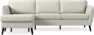 County - 3-sits soffa med flyttbar schäslong - Vit