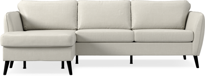 County - 3-sits soffa med flyttbar schäslong - Vit