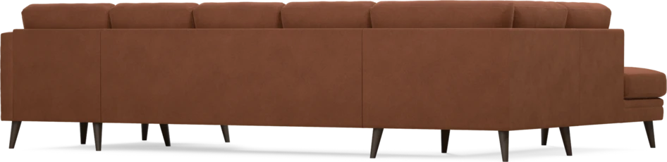 Eden - 3-sits soffa med divan vänster och schäslong höger - Orange