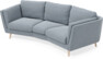 Madison - 3-sits soffa svängd, 70 cm - Blå