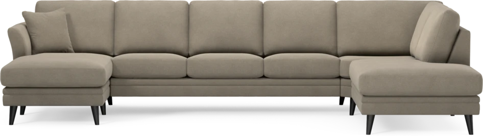 Eden - 3-sits soffa med schäslong vänster och divan höger - Beige